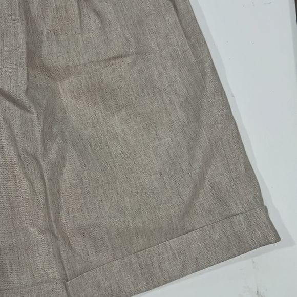 Spiegel - 8p, vintage high rise cotton linen shorts, beige - Picture 4 of 11